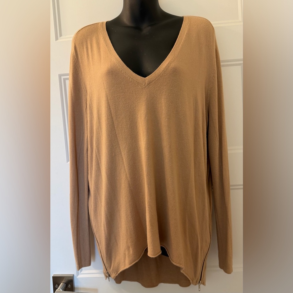 VICI Cashmere Blend Camel Colored Long Sweater